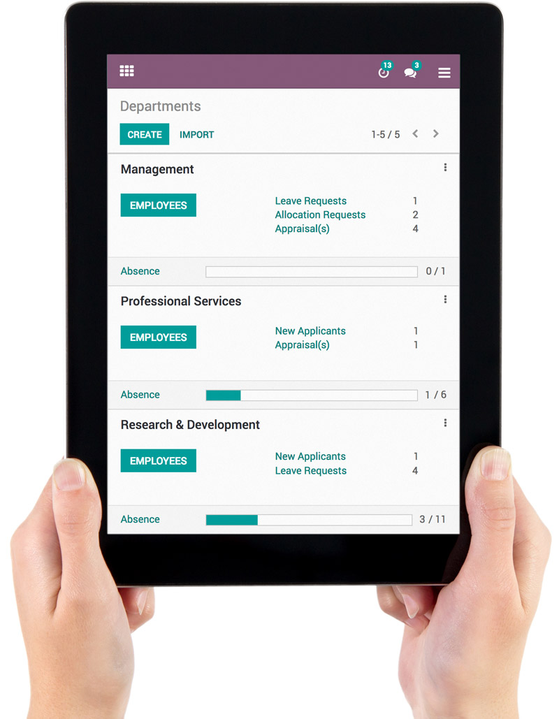 Odoo • Text and Image