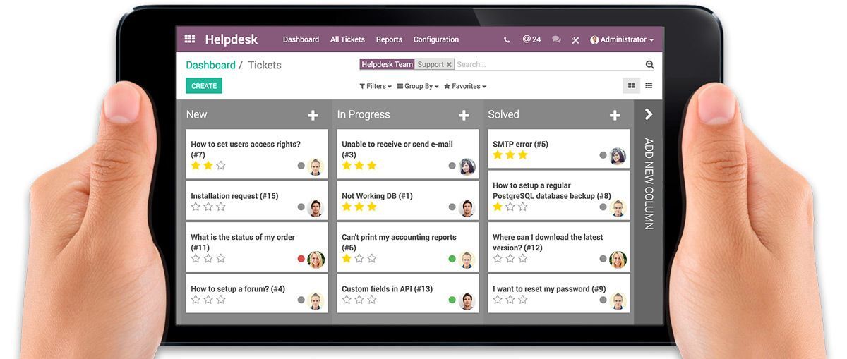 Odoo • Text and Image