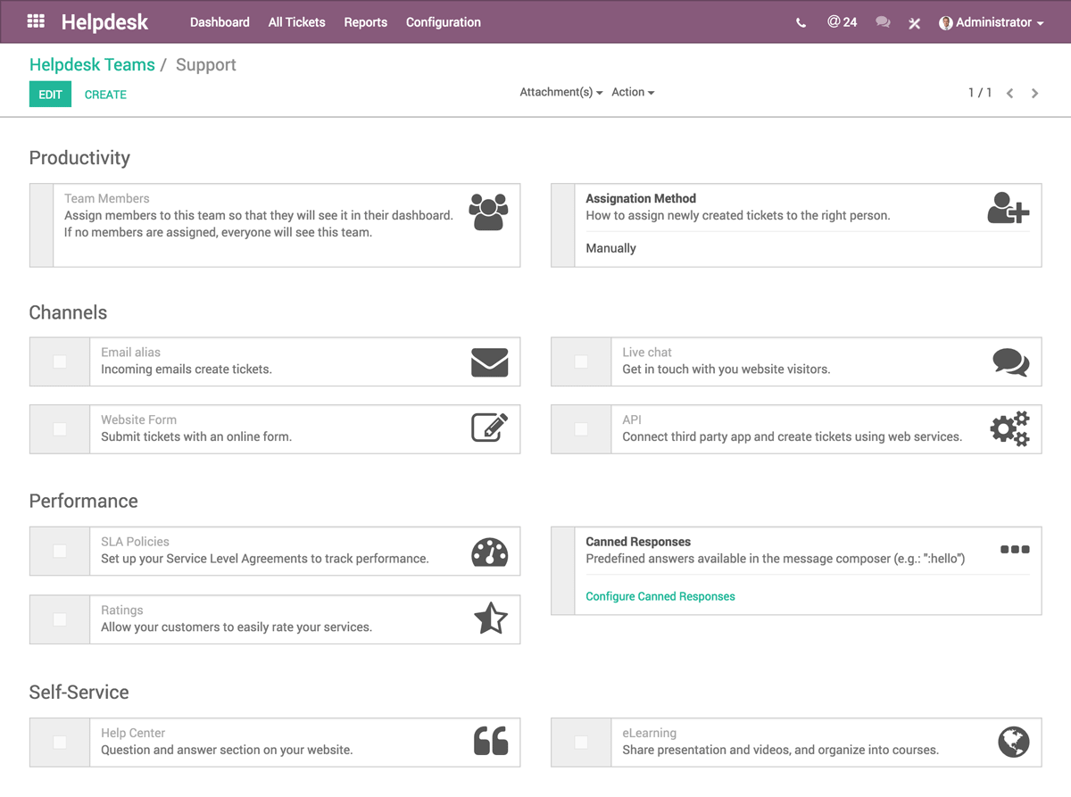 Odoo • Text and Image