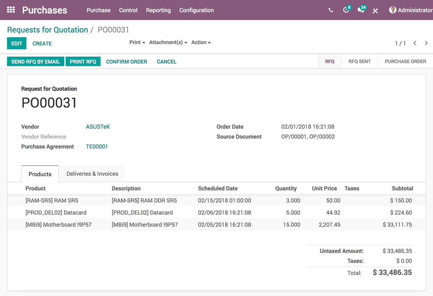 Odoo • Text and Image