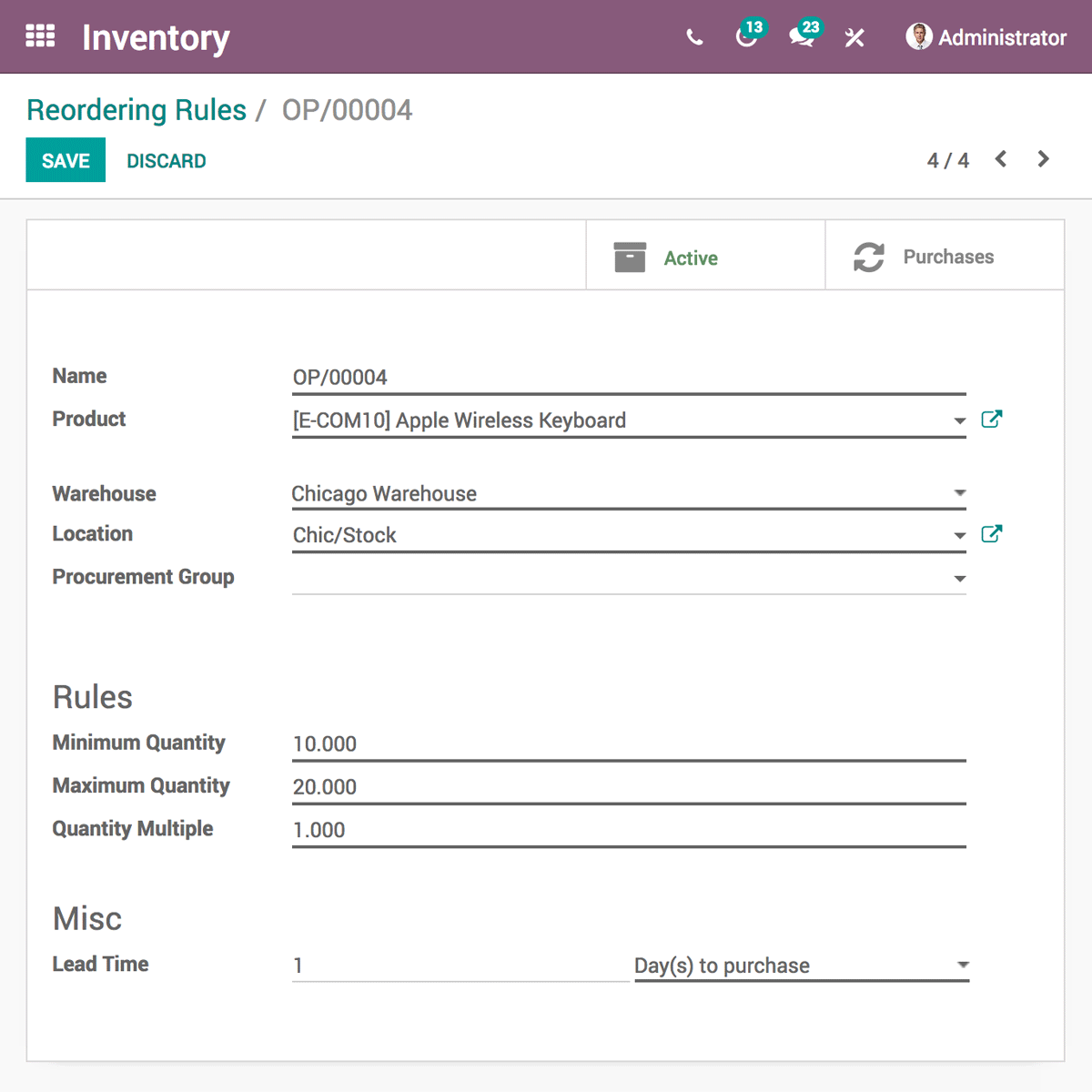 Odoo • Text and Image