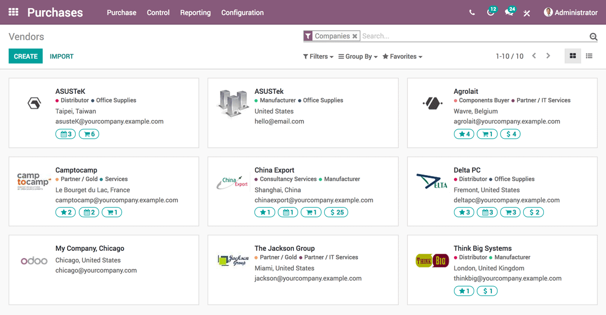 Odoo • Text and Image