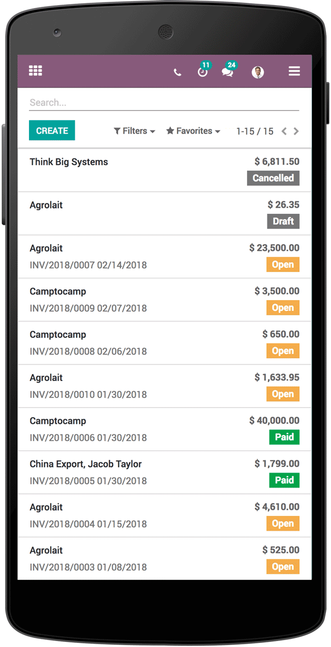Odoo • Text and Image